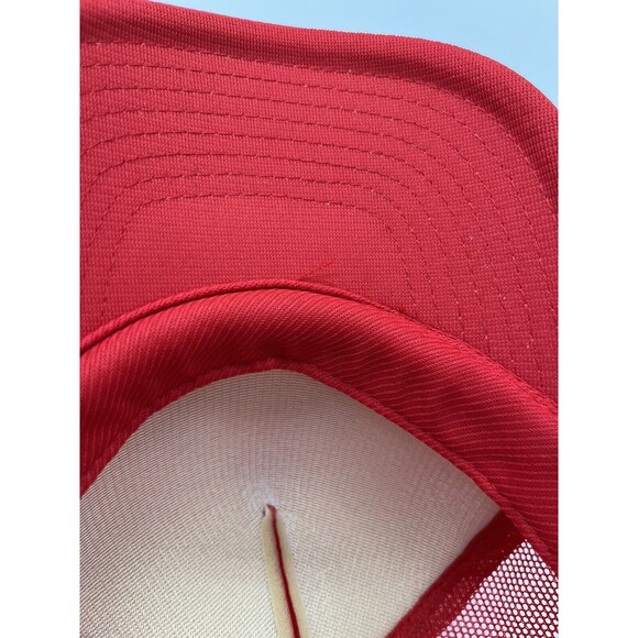 Levi Strauss Signature Vintage Mesh Trucker Adjustable Red Hat NWOT New Nissin - Picture 6 of 6